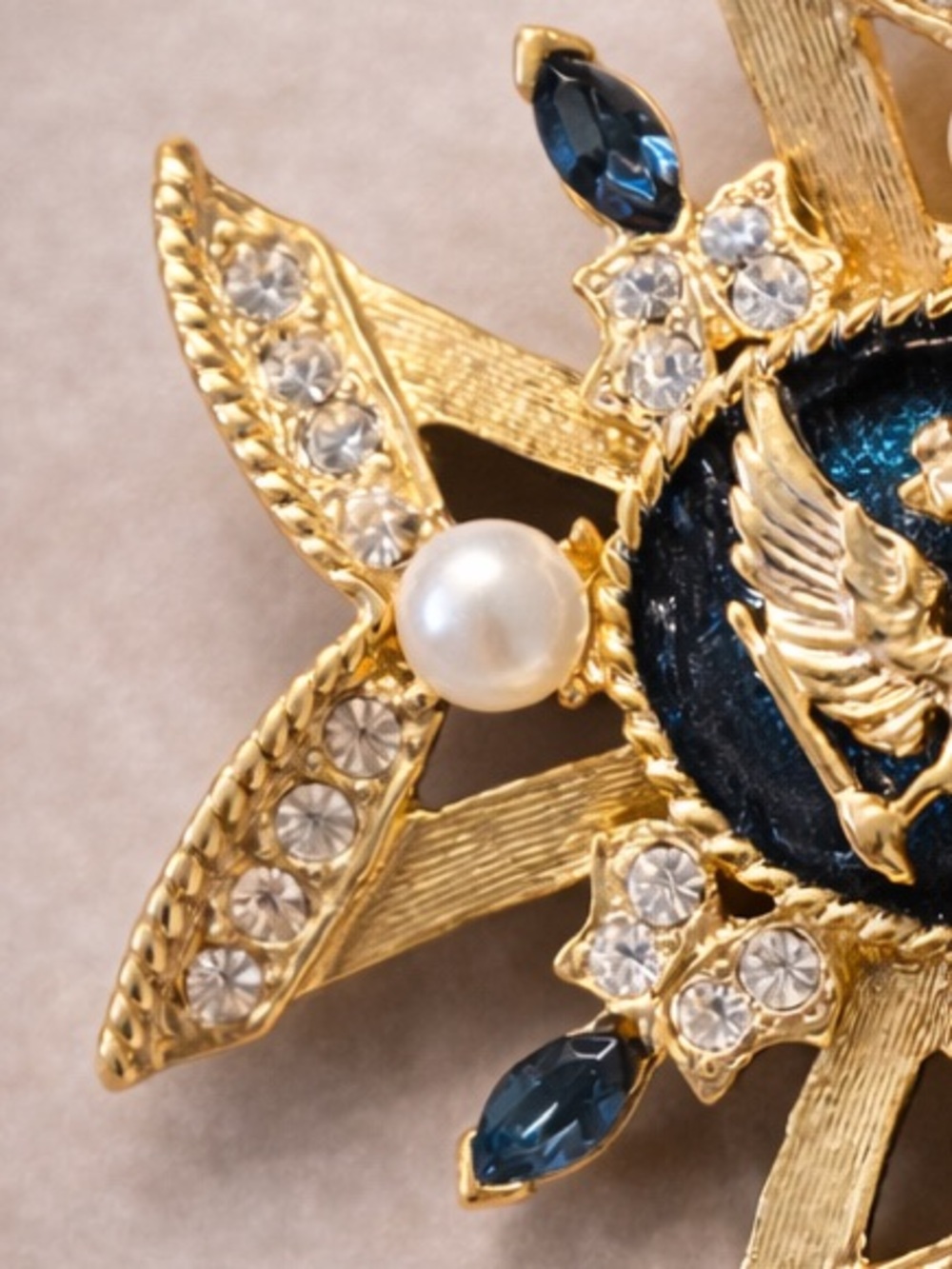 Rare Vintage Russian Nicholas & Alexandra Volunteer Maltese Cross Brooch Pendant - Picture 3 of 6